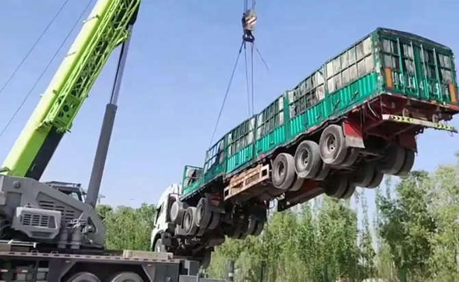二连浩特道路脱困救援案例